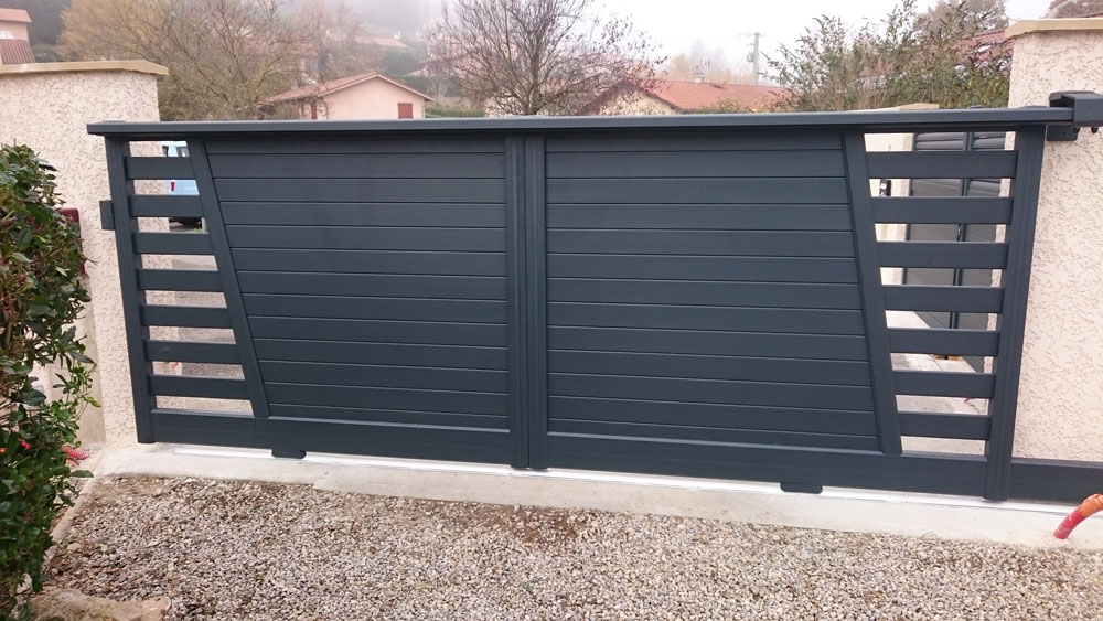 Portails portail-coulissant-coloris-gris-38-la-verpilliere